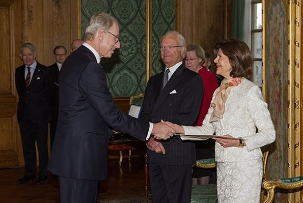 King Carl XVI Gustaf and Queen Silvia attended a medal presentation