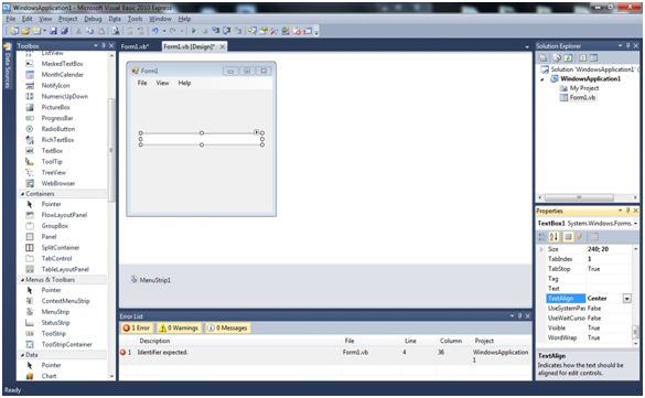 DIARY SII ELMO: Tutorial Pembuatan Menu Strip dalam Visual Basic 2010 ...