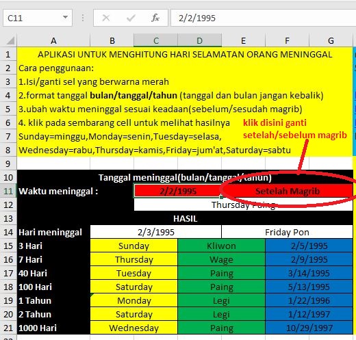 APLIKASI UNTUK MENGHITUNG HARI SELAMATAN ORANG MENINGGAL