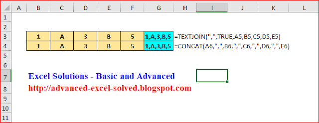 Textjoin function excel solutions basic and advanced