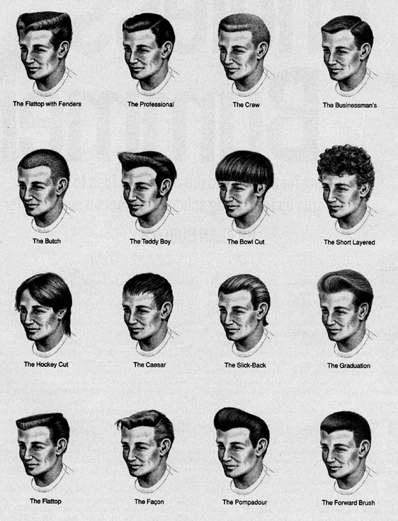 Barber Hairstyles Chart