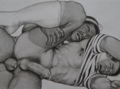 Gay Xxx Pencil Drawings - Gay male erotic drawings | Gay | XXX videos