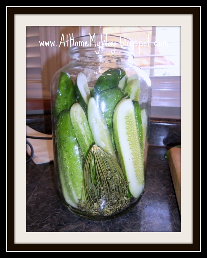 At Home My Way Best Dill Pickles EVER! (Just like Clausen) (Easy no