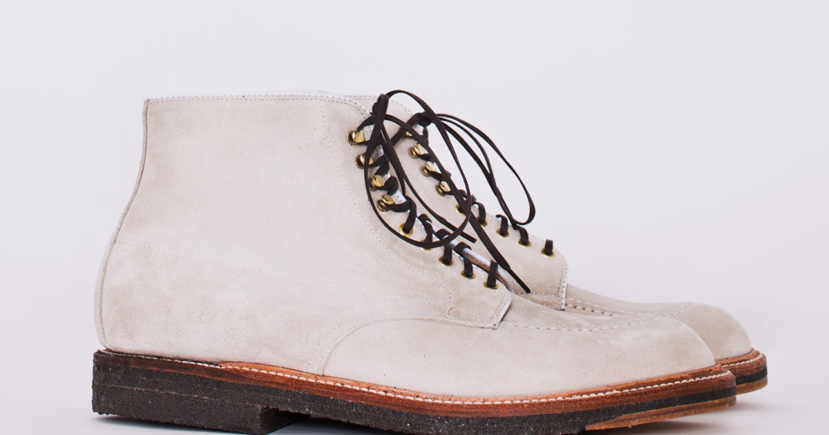 Things Is Cool: Alden Indy Boot in Suede Marble for Très Bien Shop