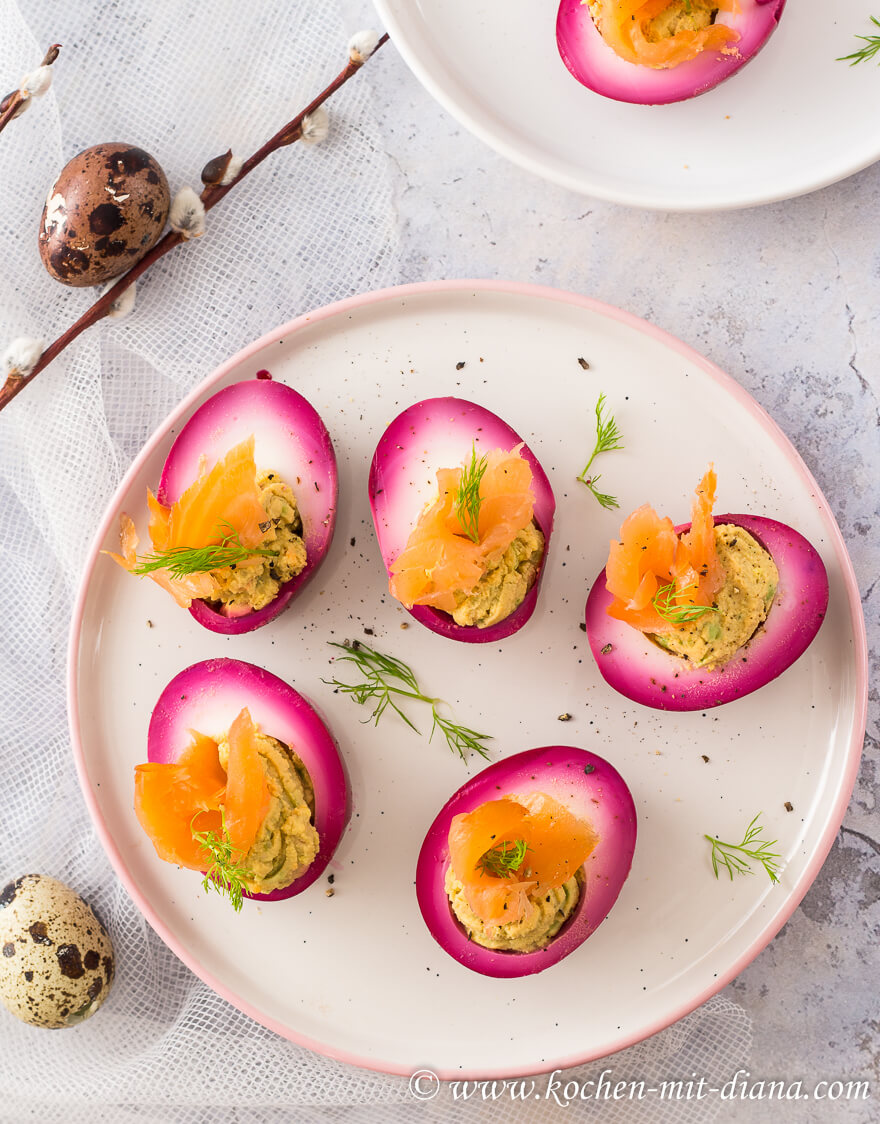 Gefüllte rote Bete Eier | Kochen mit Diana Gefüllte rote Bete Eier | Kochen mit Diana