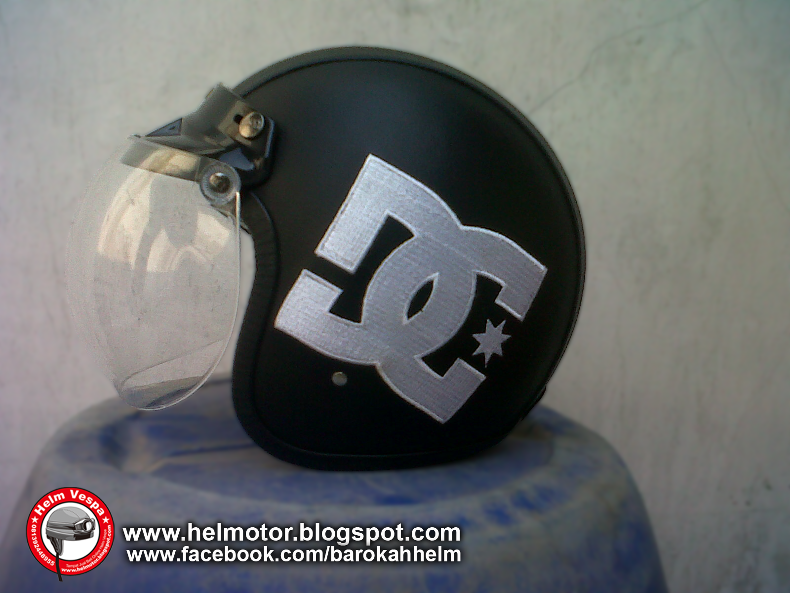 Helm Bogo DC Bordir Helm Vespa