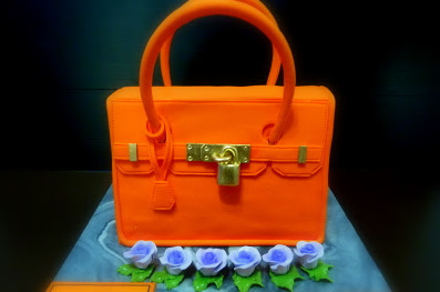 Cakes2Share Singapore: Hermes Birkin Bag Cake Singapore ( Handbag / Purse) ( color : Orange ...