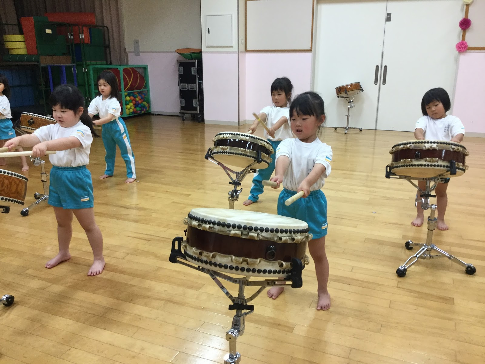 奈良県保育園 香芝市保育園 せいか保育園 のびのびblog 和太鼓の練習
