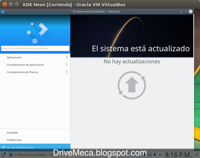 DriveMeca instalando KDE neon Plasma paso a paso