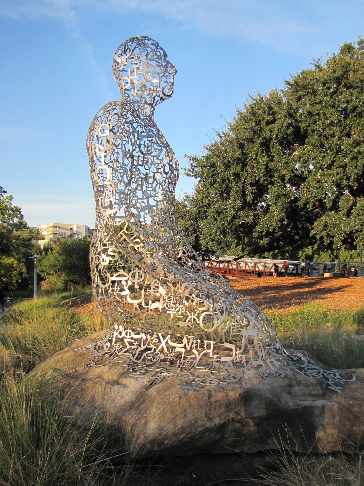 Houston in Pics "Tolerance" Sculptures by Jaume Plensa at Buffalo Bayo