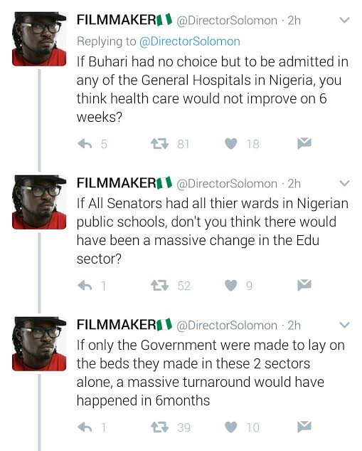 2 "The airport in Abuja was fixed quickly because the government & elite use it" - Filmmaker, Essang Solomom