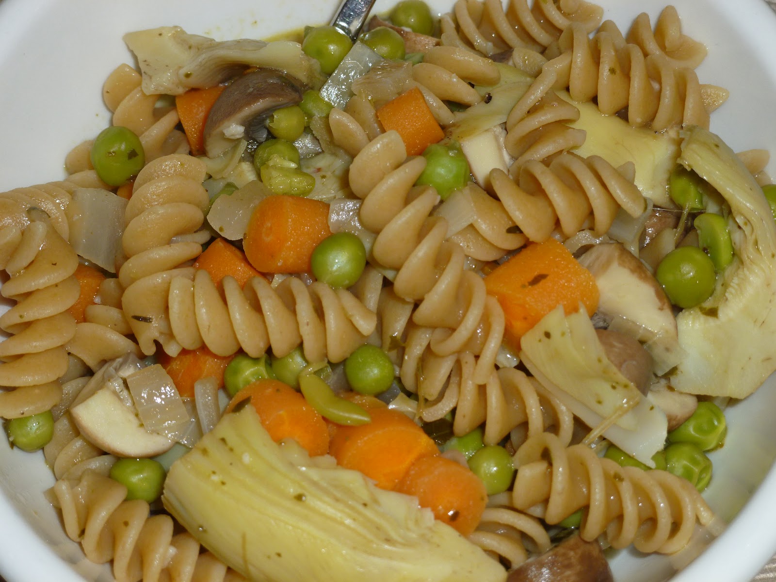April's Appetite Fusilli Col Buco With Braised Spring Vegetables