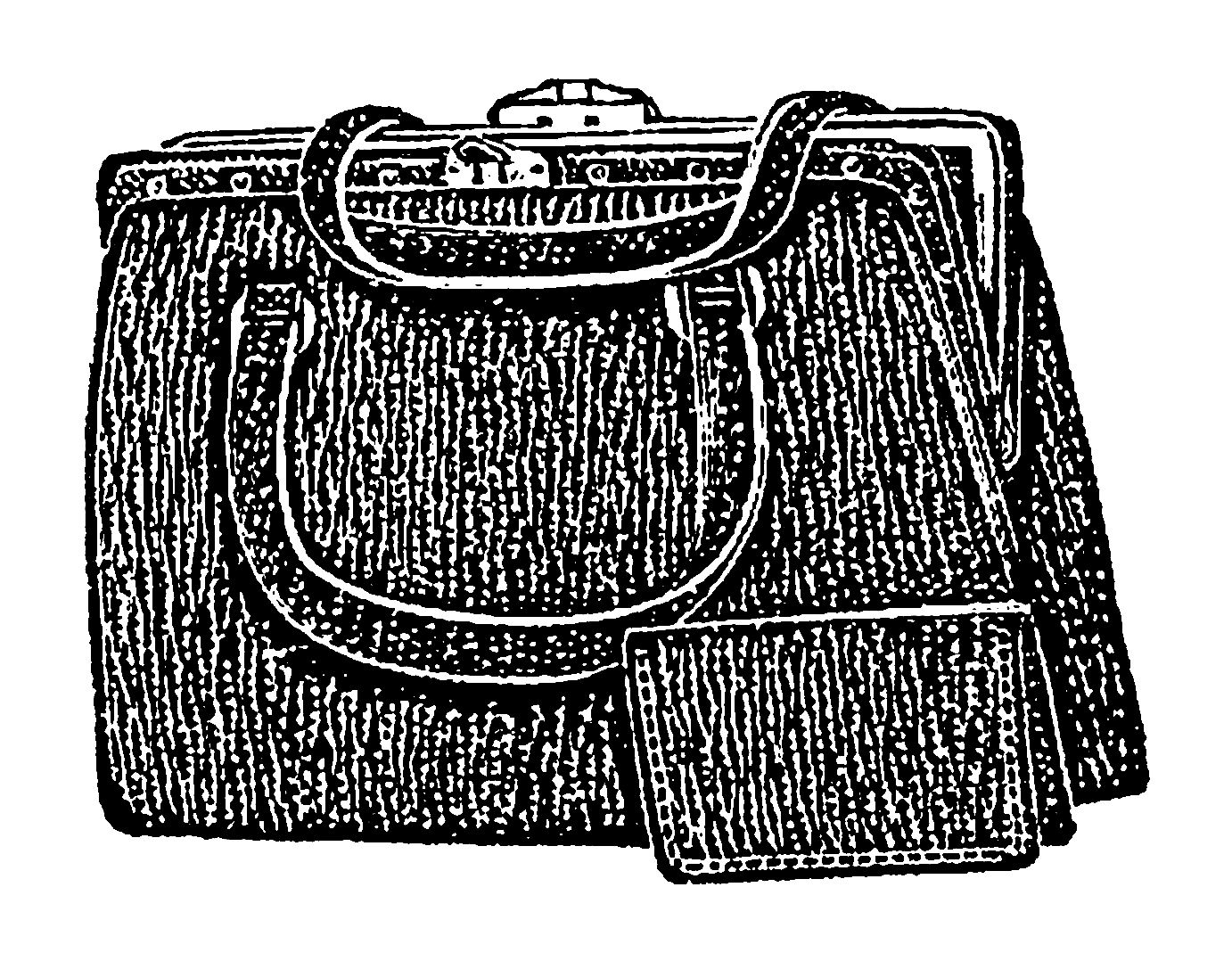 Antique Images Vintage Purse Digital Download Fashion Clip Art