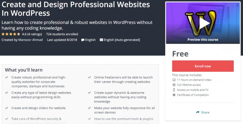 100 Free Create And Design Professional Websites In WordPress 100 Free Create And Design Professional Websites In WordPress