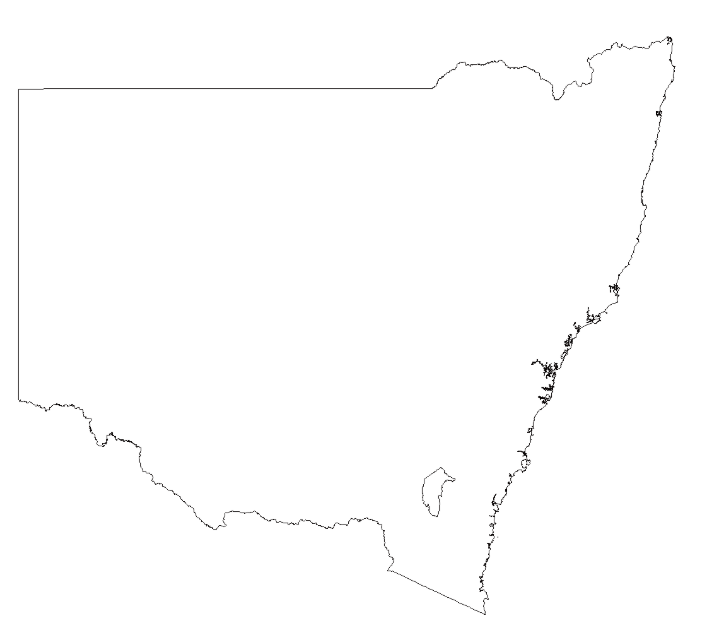 Blog De Biologia New South Wales Outline Map