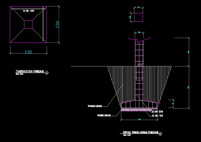 Gambar Kerja Bendungan Dwg