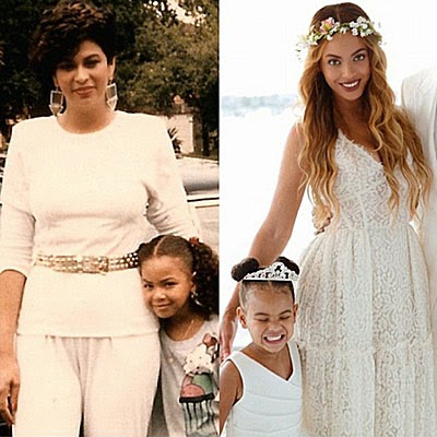 Beyonce's mom Tina (left) and her daughter Blue Ivy (right) Beyonce's mom Tina (left) and her daughter Blue Ivy (right)