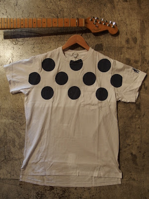 engineered garments crossing crew t-shirt dots