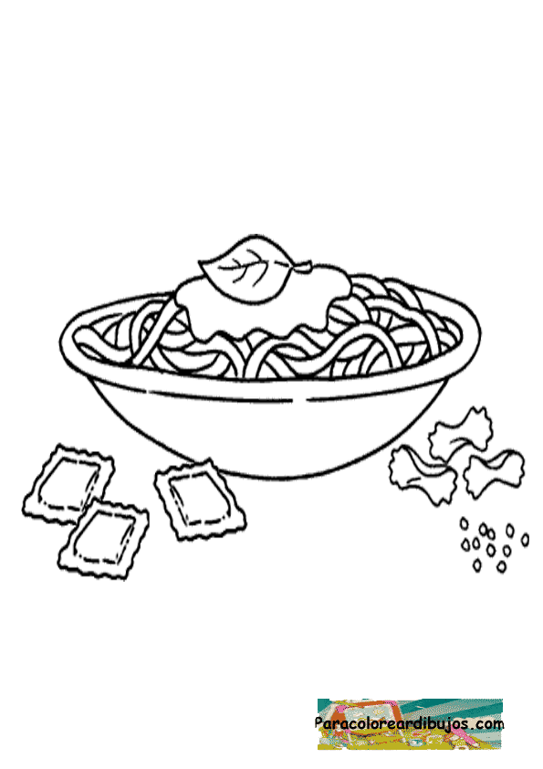 macaroni coloring pages - photo #37