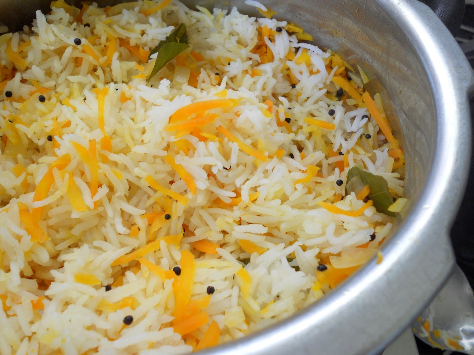 Carrot Rice...step by step.