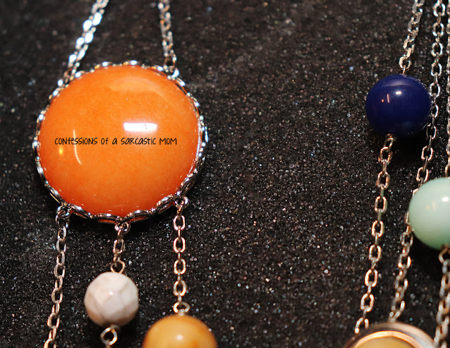 Inner geeky girl - solar system necklace
