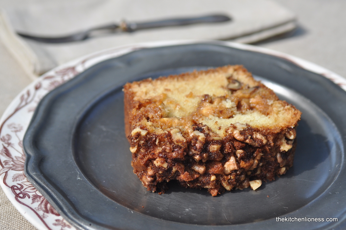 The Kitchen Lioness Teatime with Ottolenghi with Walnut & Halva Cake