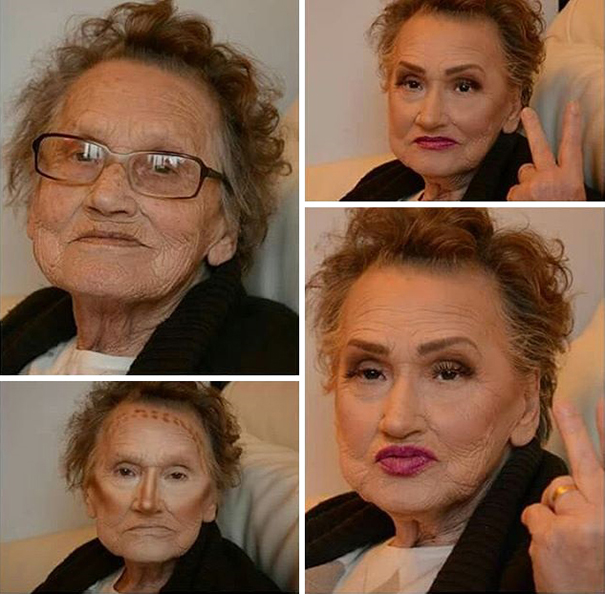 “Being in a nursing home and getting reactions from all over the world, means a lot to her” - 80-Year-Old Grandma Asks Her Granddaughter For A Makeup, Becomes Internet Sensation “Being in a nursing home and getting reactions from all over the world, means a lot to her” - 80-Year-Old Grandma Asks Her Granddaughter For A Makeup, Becomes Internet Sensation
