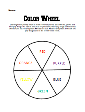 Chipman's Corner Preschool: Week 2: Color Wheels & Rhyming