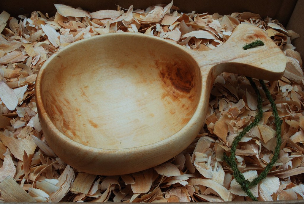 Simon Hill Green Wood Carving Kuksa for a friend.