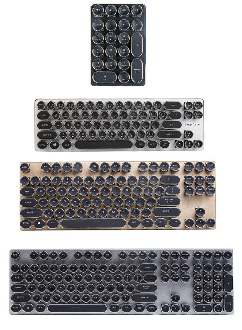 Altkey Retro Vintage classical typewriter Punk keycaps for Cherry mx