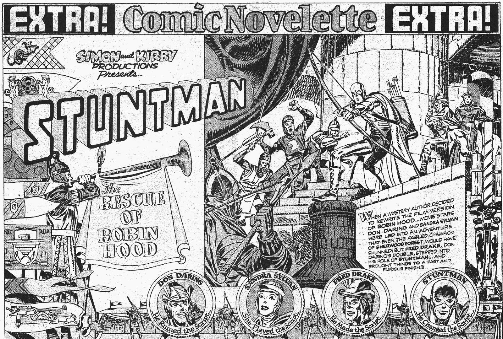 Cap'n's Comics: Stuntman by Jack Kirby, with Simon and Steranko