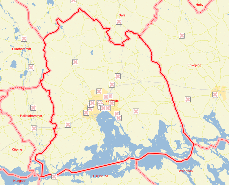 Västerås Kommun Karta | Karta 2020