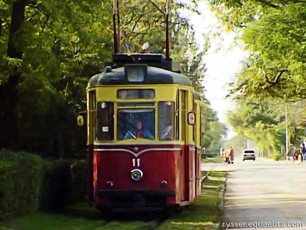 Трамвай в советской Евпатории