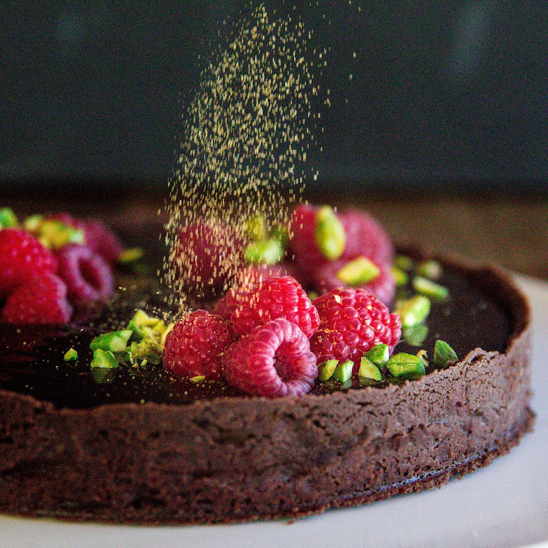 Milk and Honey Salted Caramel Ganache Tart