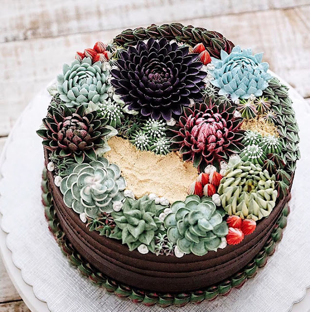 succulent cake design