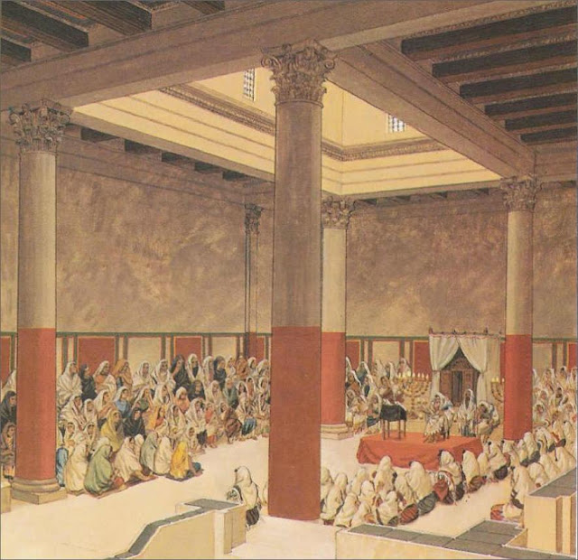 Собрание в синагоге. Реконструкция П. Коннолли