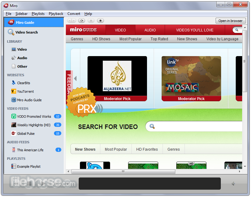 old version of realplayer