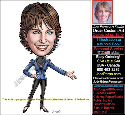 Real Estate Agent Business Card Ad Cartoon