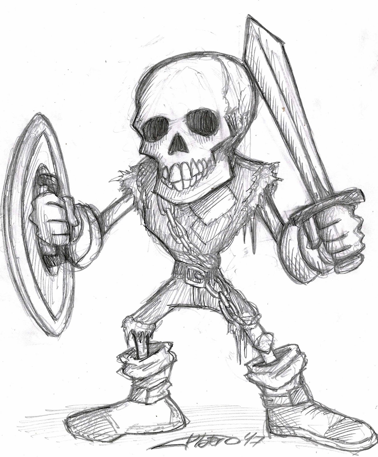 Platero Caricaturas Comics E Ilustraciones Guerrero Esqueleto A