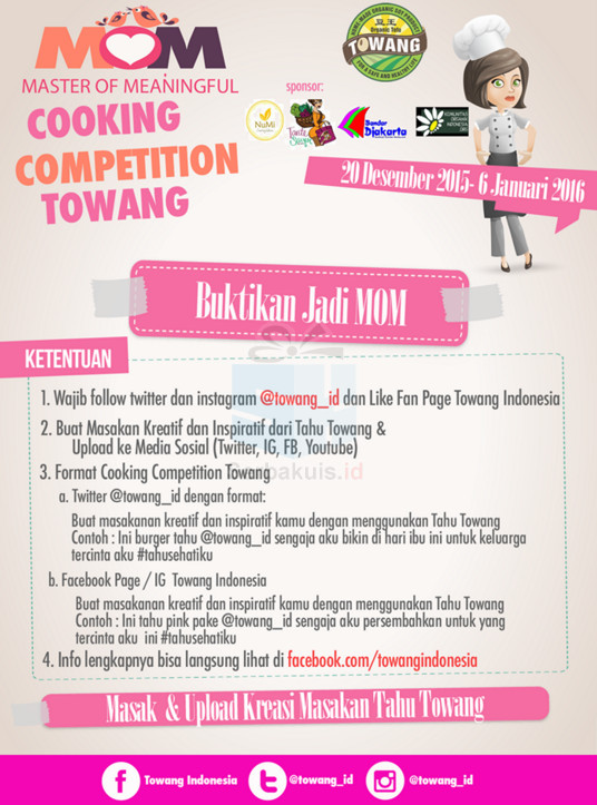 MOM Towang Cooking Contest Berhadiah Total 500K