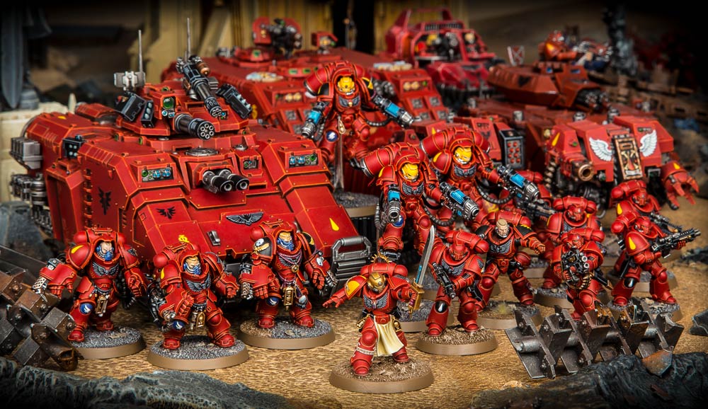 40K Blood Angels Tactical Combi-Flamer Top only Bits