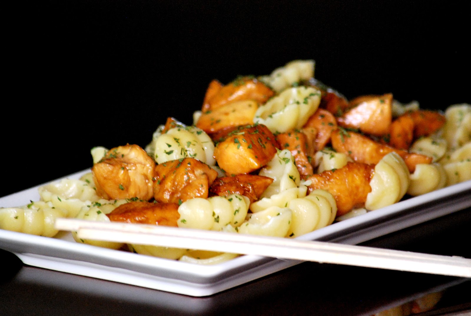 Gnocchi con pollo estilo teriyaki — Chez Silvia