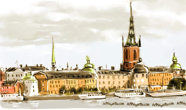 Stocckholm is a sketch by artist and illustrator Artmagenta