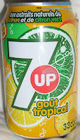 7UP tropical - băutură răcoritoare carbogazoasă cu extract de lămâie și lime