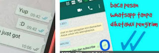 cara menonaktifkan tanda centang biru pada aplikasi WhatsApp