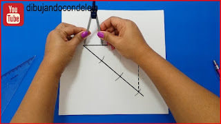 division de una recta, geometría , dibujo para principiantes, delein padilla dibujando con delein, clases gratis de dibujo, como dibujar, ideas para dibujo, dibujo facil, dibujo para principiantes, dibujo paso a paso, diy, tutorial de dibujo, mandala, zentangle  