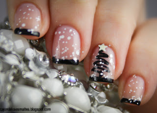 decoracion de uñas Arbol de navidad / Christmas tree con Flash Colorama