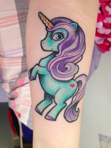 Meu pequeno pônei unicórnio tatuagem
