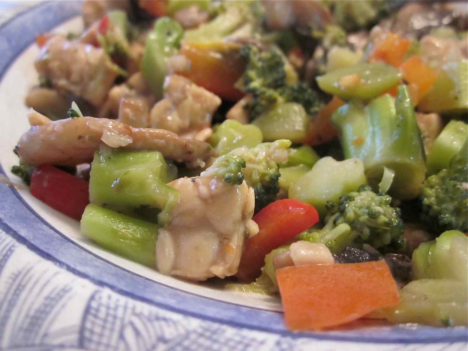 Karen’s Vegan Kitchen Broccoli Mushroom Stir Fry with Tempeh