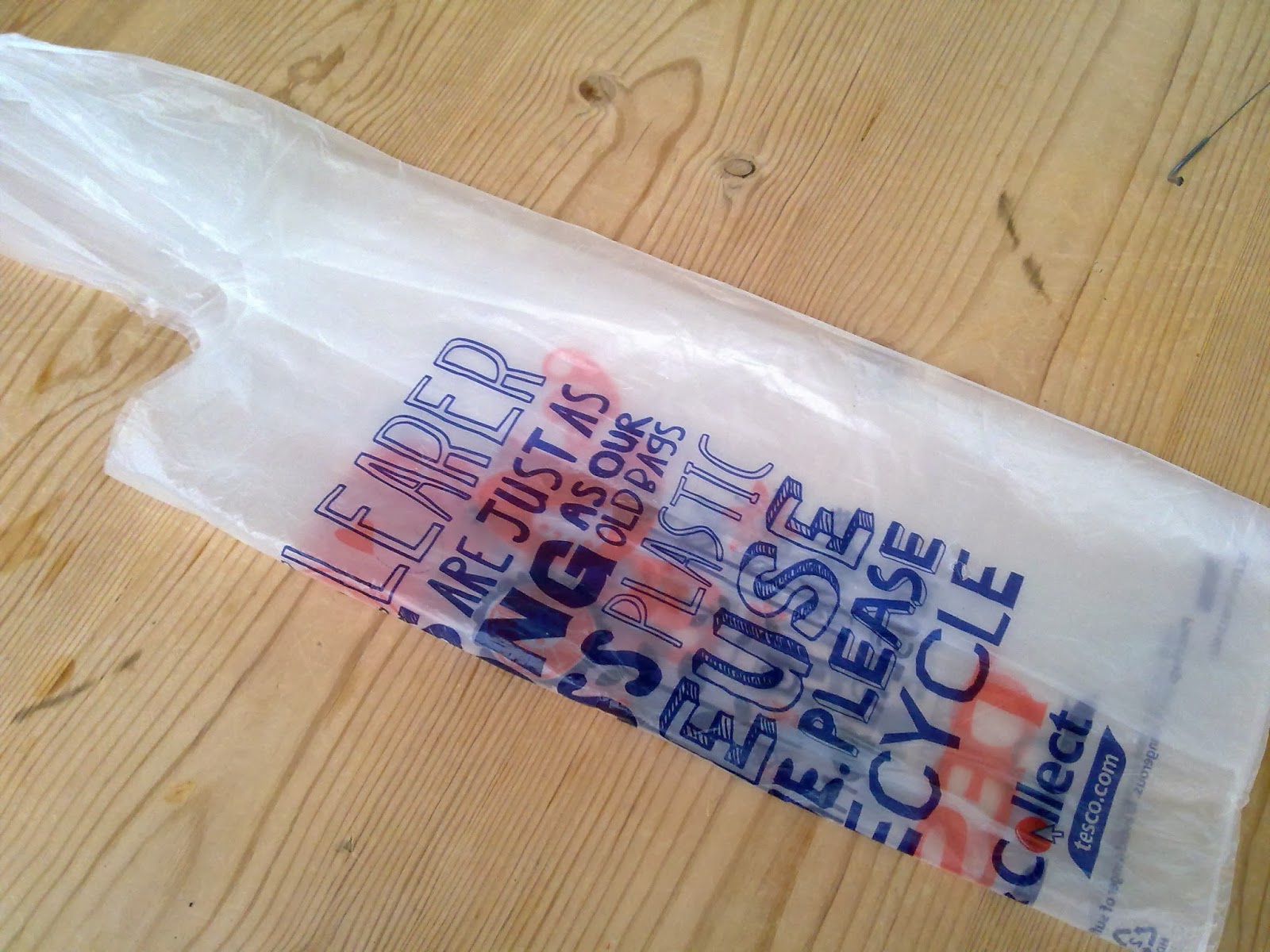 Mum's Simply Living Blog 'Folding a plastic bag into a rectangle' or
